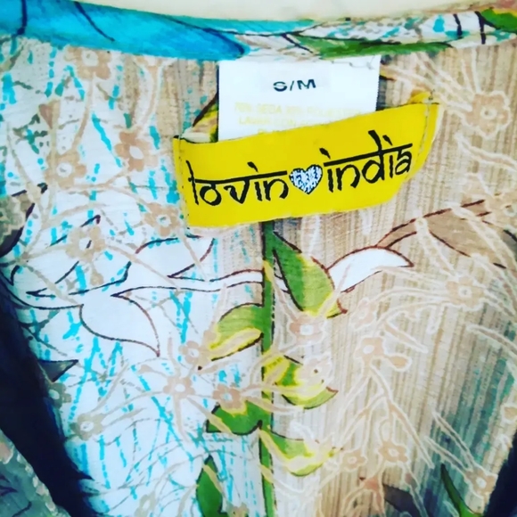 Floral silk dress - Picture 3 of 5